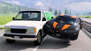 High Speed Traffic Car Crashes #228 - BeamNG Drive | CrashBoomPunk