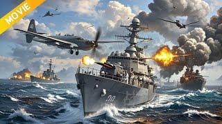 【Full Movie】Japanese warplanes launch bombing raid,but navy fleet retaliates with anti-aircraft gun.