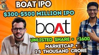 Boat IPO | Boat IPO Latest News | Boat Unlisted Share Price | Aman Gupta Shark Tank IPO