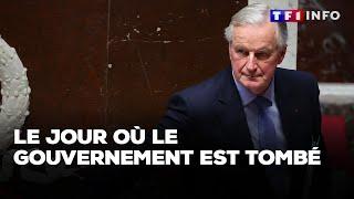 Chute du gouvernement Barnier : une censure historique｜TF1 INFO