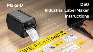 MakeID D50 Unboxing | How to use D50 Industrial Label Maker? | P31Tutorial