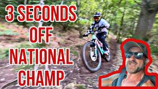 THREE SECONDS OFF BEING *BRITISH NATIONAL ENDURO CHAMPION*