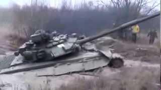 Russian tank T 90 [1000HP] stuck in the mud