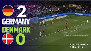  Deutschland 2-0 Dänemark EURO 2024 Spielhighlights Videospielsimulation und Erholung