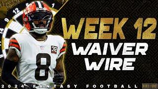 Week 12 Waiver Wire Pickups - 2024 Fantasy Football