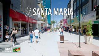 [Wlaking Brazil] Santa Maria Sidewalk - Rio Grande do Sul 4k - Walking during the day and at dusk