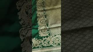 Pure Banarasi Katan Silk Handloom Made Kaduwa Butta Work With Silk Trade Mark