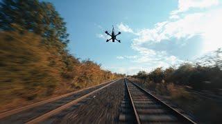 FPV DRONE vs RAILWAY - CHASING