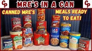 MRE's In A Can: Canned Food Meals