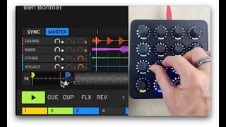 Control Traktor Pro 4's Stems + Pattern player with a Twister