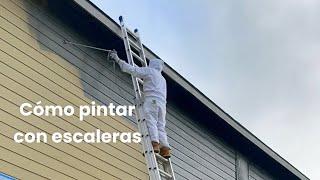 Como pintar exteriores con escalera. Cual forma de pintar les gusta más?