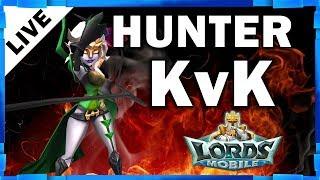 HUNTER KVK LIVE STREAM - LORDS MOBILE - MISTER BP GAMING