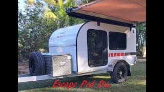 Travelbug Teardrop Campers, Escape pod Duo.