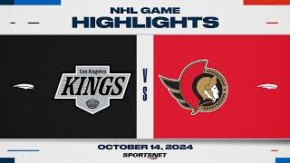 NHL Highlights | Kings vs. Senators - October 14, 2024