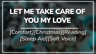 Tall Boyfriend comforts & cuddles you after a tough day || Reading | Fireplace | Sleep Aid