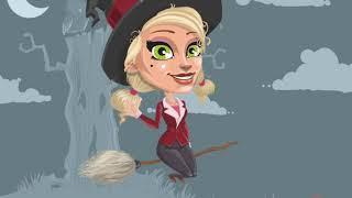 Adobe Character Animator Puppet Template - Ophelia the Biz Witch, design by GraphicMama