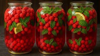 ПРОСТО ЗАЛИВАЮ КИПЯТКОМЗакрываю по 50 банок! ЗИМНИЙ МАЛИНОВЫЙ МОХИТО!Вкусный и проверенный рецепт.