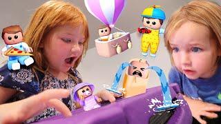 CRAZY BABiES at Adley's Day Care!!  Roblox Family with Niko and Dad! pirate house and plane vacation