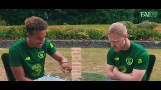 Callum Robinson & Daryl Horgan take on the Jenga Challenge