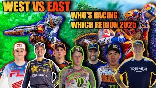 West Vs East | Who's Racing Which Region in 2025 For Supermotocross Season !!!