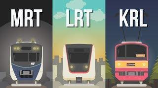 MRT, LRT, dan KRL: Apa Bedanya?