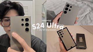 แกะกล่อง S24 Ultra (Titanium Gray) 🩶 + ความประทับใจแรกกับการใช้งาน (กล้อง+AI) | K.Kwon