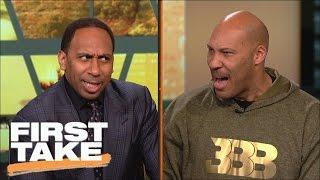 LaVar Ball & Stephen A. have an intense shouting match | First Take