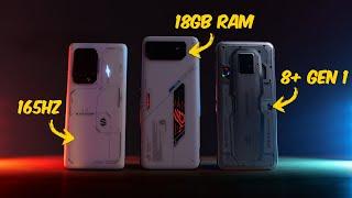 The BEST Gaming Phone 2022! Asus Rog Phone 6 vs Redmagic 7S Pro vs Black Shark 5 Pro! VERSUS