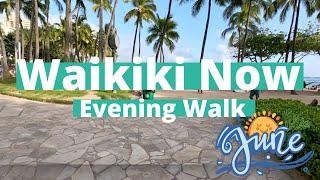 WAIKIKI NOW (2024) | Walking down KALAKAUA AVE | June 3, 2024