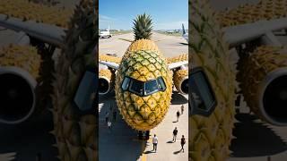 Unique Airplane, Pineapple Airplane #aeroplane #airplane #plane #uniqueairplane #aviation #travel