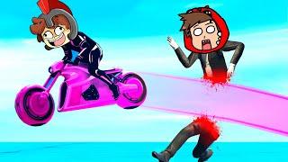 ¡LOS COMPAS CHOCAMOS en SUPER MOTOS!  INVICTOR en GTA 5 TRON #1