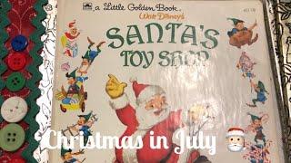 Putting in pages for a Little Golden Book -Craft with me #junkjournal #LGB #christmasinjuly