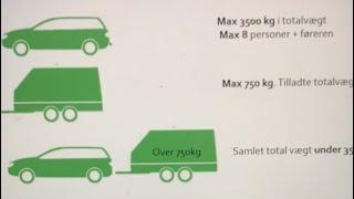 Førerret til bil: Regler om trailer/ påhængskøretøjer og antal passagerer