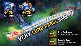 Very Long-Range Hook: More Distance = More Damage! | Pudge Official