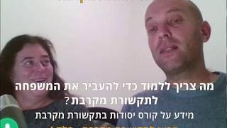 הדרכת מבוא לתקשורת מקרבת - חלק ד' - מה צריך ללמוד כדי להעביר את המשפחה לתקשורת מקרבת?