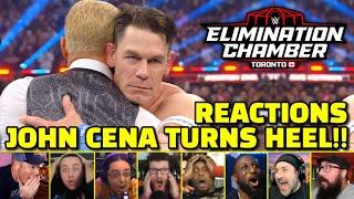 Streamers Reactions to John Cena Heel Turn | WWE Elimination Chamber 2025 | Cinema