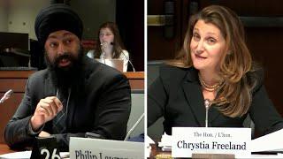 Chrystia Freeland's testimony turns chaotic after questioning from Tory MP | ‘Stop the crosstalk’