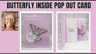 Butterfly  Inside  Pop  Out  Fun  Fold  Card