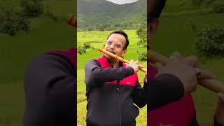 Monk's in mountain Live Art by artist Swati yash Rakhonde with Renowed fluteist Sunil bachhao ji