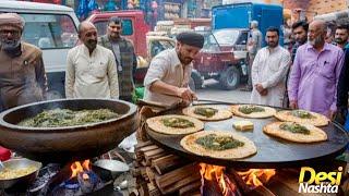 INDIAN STYLE CHEAPEST DESI NASHTA AT ROADSIDE | PAKISTAN STREET FOOD