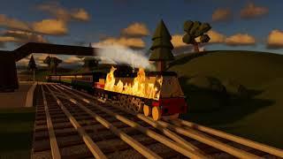 BTWF Sodor Fallout Rebecca on fire