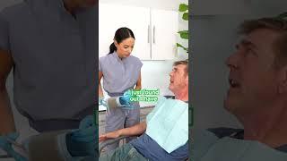 man said no changes in his health at the dentist #shorts
