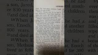 GENESIS: THE DESCENDANTS OF ADAM; WHEN GOD CREATED HUMAN BEINGS, HE MADE THEM LIKE HIMSELF.