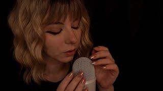 ASMR | Close Up Breathy Whispering & Hand Sounds - Blue Yeti, Ramble