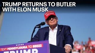 FULL SPEECH: Trump returns to Butler for rally with Elon Musk, JD Vance | FOX 29 News Philadelphia