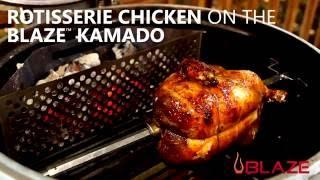 How-To Make Rotisserie Chicken on The Blaze Kamado Charcoal Grill | BBQGuys.com