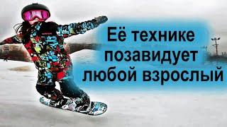 Катание на сноуборде, 4 рекорда россии в возрасте 5 лет -  Василиса Ермакова