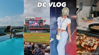 WEEK IN WASHINGTON DC | nats games, homemade pizzas, girl/pool time, grocery haul, podcast, roadtrip