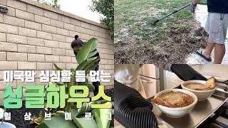 미국일상 | 게으른 부부가 부지런해지는 일상 l 끈질긴 생명력 잡초제거하기, 백야드 식물관리, 쌀쌀한 가을날 따뜻한 집밥, 몸보신엔 염소탕