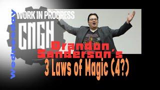 Brandon Sanderson's 3 Laws of Magic || Work in Progress Game design Chat